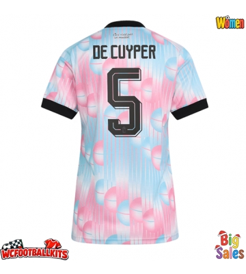 Belgium Maxim De Cuyper #5 Replica Away Stadium Shirt for Women World Cup 2026 Short Sleeve